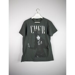 Tultex Cher D2K Tour 2014 T-Shirt Women's Medium Gray Excellent Graphic Tee